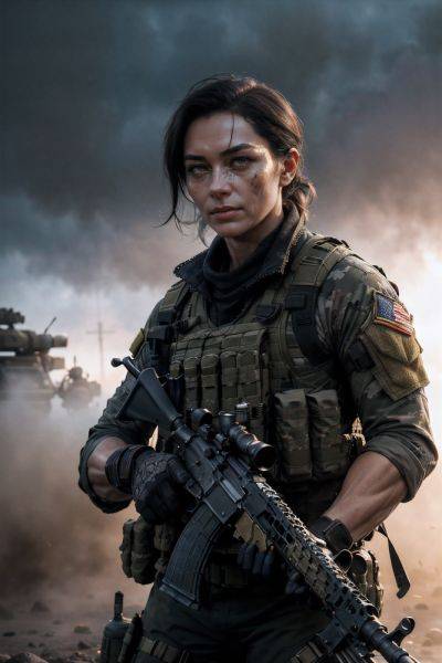 Military Female - civitai.com on pornintellect.com