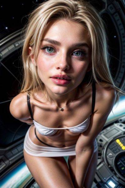 Blonde Girlfriend in Space (A) - civitai.com on pornintellect.com
