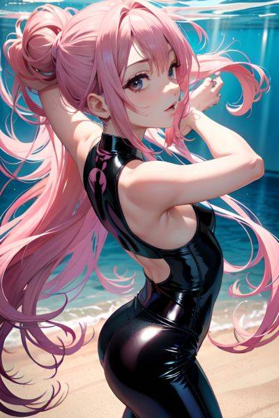 Anime Skinny Small Tits 30s Age Seductive Face Pink Hair Hair Bun Hair Style Light Skin Dark Fantasy Underwater Back View Working Out Latex 3668857274314733983 - AI Hentai - aihentai.co on pornintellect.com