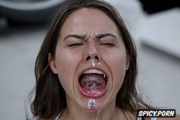 Open mouth spermshot very much sperm shaved pussy cumshot inside mouth - spicy.porn - Russia on pornintellect.com