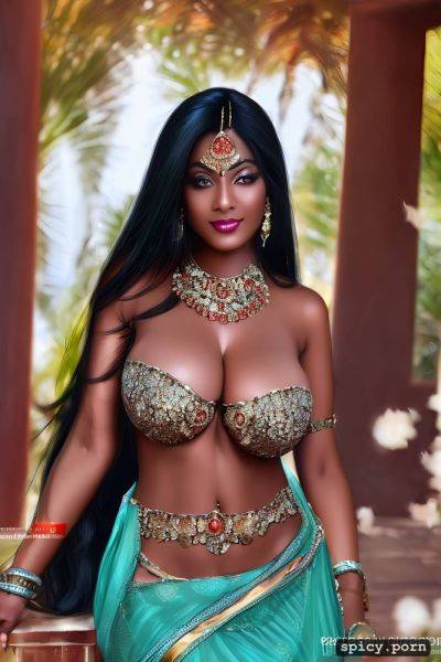 Gorgeous face hourglass structure indian lady topless half saree - spicy.porn - India on pornintellect.com