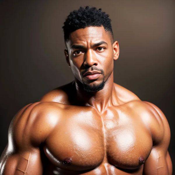 Black people, ,manly man,thirties,(RAW photo, best quality, masterpiece:1.1), (realistic, photo-realistic:1.2), ultra-detailed, ultra high res, physically-based rendering,muscular,abs,nude,(adult:1.5) - pornmake.ai on pornintellect.com