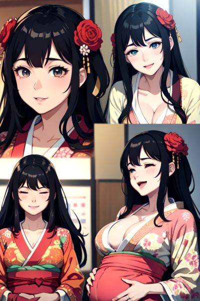 Anime Pregnant Small Tits 30s Age Laughing Face Black Hair Messy Hair Style Light Skin Cyberpunk Wedding Close Up View Sleeping Kimono 3669506672966500705 - AI Hentai - aihentai.co on pornintellect.com