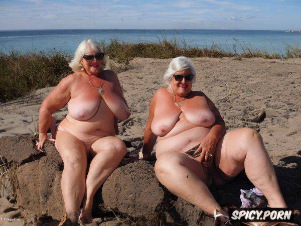 Two fat grannys on the beach nsfw heavy huge vintage glasses - spicy.porn on pornintellect.com