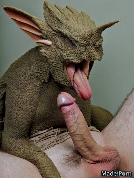 Woman 20 green nude looking at viewer vampire uncircumcised cock AI porn - made.porn on pornintellect.com