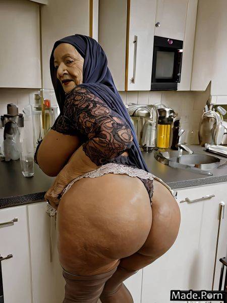 Big ass creepy bent over bottomless woman back view looking back AI porn - made.porn on pornintellect.com