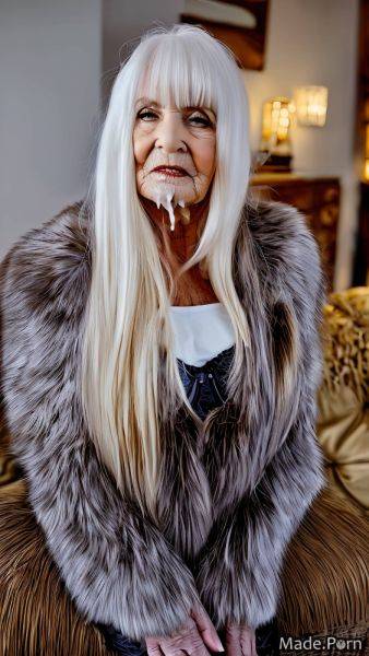 Fur long hair jacket slutty white hair 90 bukkake AI porn - made.porn on pornintellect.com