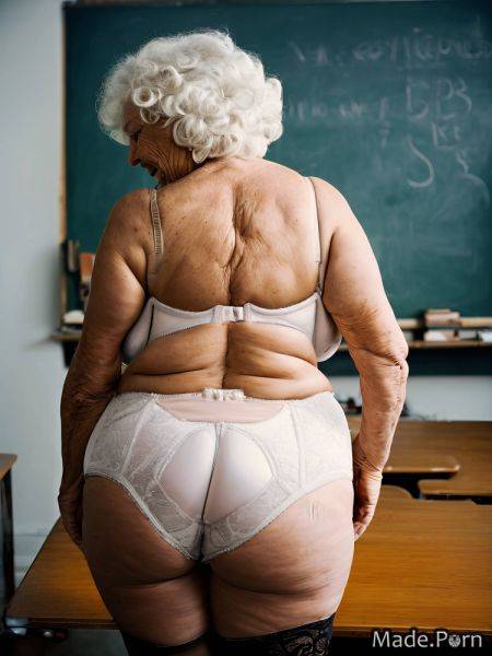 Gigantic boobs glasses seductive thick bare shoulders big hips 80s AI porn - made.porn on pornintellect.com
