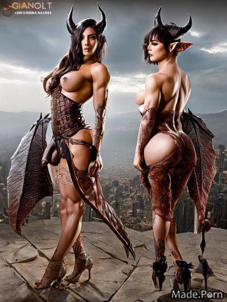 30 devil dragon scales standing big hips demon wings demon horns AI porn - made.porn on pornintellect.com