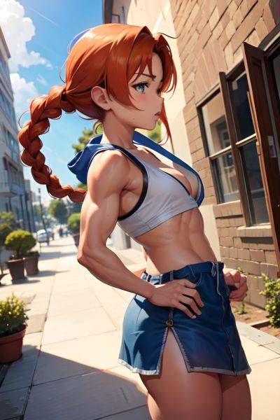Anime Muscular Small Tits 20s Age Shocked Face Ginger Braided Hair Style Light Skin Skin Detail (beta) Oasis Side View Gaming Mini Skirt 3669966663887579218 - AI Hentai - aihentai.co on pornintellect.com