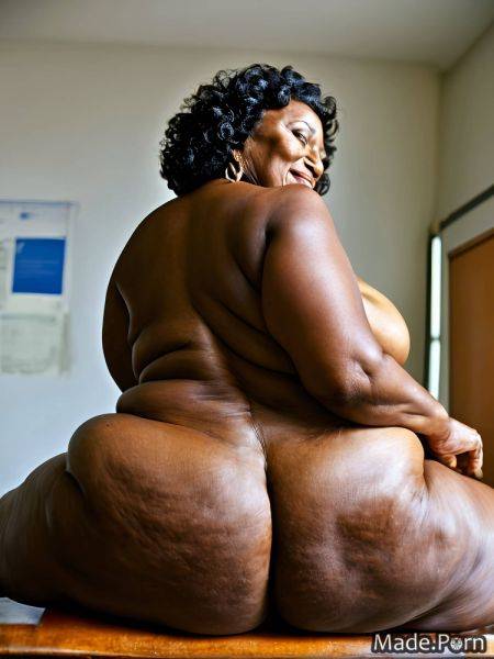 Fat ssbbw sitting nude woman thighs curly hair AI porn - made.porn on pornintellect.com