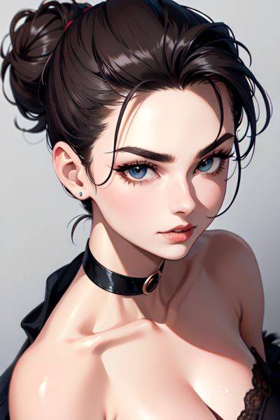 Anime Muscular Huge Boobs 70s Age Happy Face Brunette Ponytail Hair Style Light Skin Illustration Stage Side View Massage Latex 3670558080891876065 - AI Hentai - aihentai.co on pornintellect.com