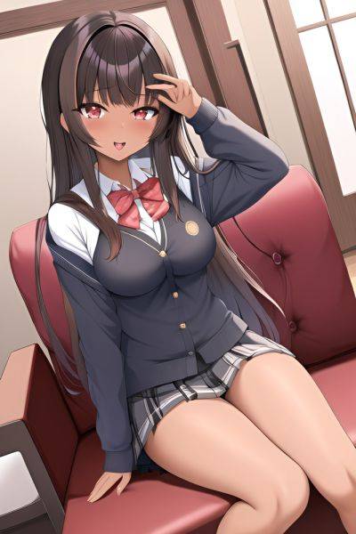 Anime Busty Small Tits 20s Age Ahegao Face Brunette Bangs Hair Style Dark Skin Mirror Selfie Couch Front View Straddling Schoolgirl 3663101588183393117 - AI Hentai - aihentai.co on pornintellect.com