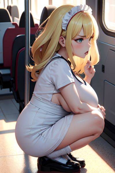 Anime Pregnant Huge Boobs 40s Age Angry Face Blonde Bangs Hair Style Light Skin 3d Bus Side View Squatting Maid 3665598680431166254 - AI Hentai - aihentai.co on pornintellect.com