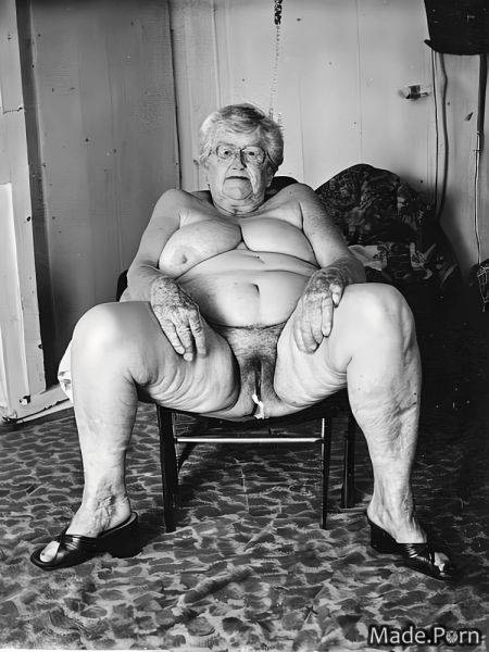 Thick thighs curly hair nude bbw white hair mid-length hair creampie AI porn - made.porn on pornintellect.com