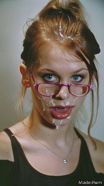 Cameltoe glasses gigantic boobs stripper seductive open mouth athlete AI porn - made.porn on pornintellect.com