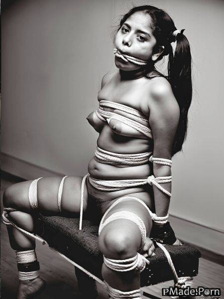 Sitting ball gag black hair vintage gyaru 18 bukkake AI porn - made.porn on pornintellect.com