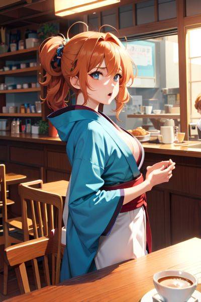 Anime Busty Small Tits 70s Age Shocked Face Ginger Messy Hair Style Light Skin Skin Detail (beta) Cafe Back View T Pose Kimono 3666054805964063632 - AI Hentai - aihentai.co on pornintellect.com