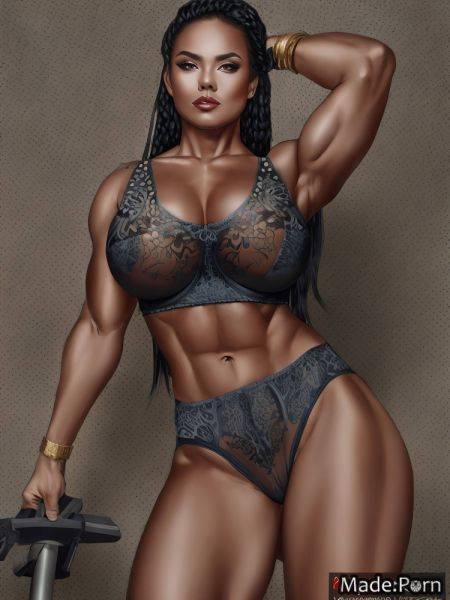 Perfect body tattoos slutty athlete standing tall sapphire AI porn - made.porn on pornintellect.com