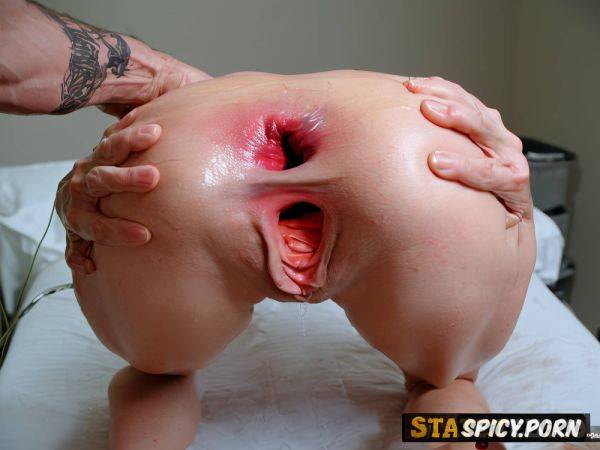 Spread legs her prolapsed uterus and visibly inflamed cervix protruding from pussy after was fucked - spicy.porn on pornintellect.com