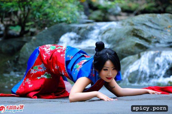Pussy open red hanfu dress exposed hairy anus hairy pussy - spicy.porn - China on pornintellect.com