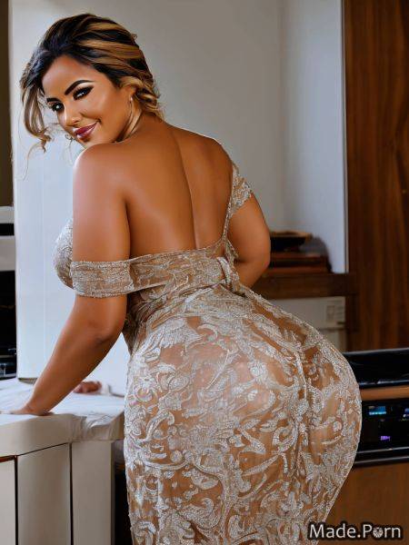 Kitchen thick 40 arabic big hips lift dress chubby AI porn - made.porn on pornintellect.com