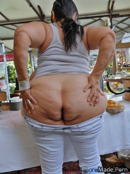 Hairy indian lipstick big ass saggy tits photo bottomless AI porn - made.porn - India on pornintellect.com