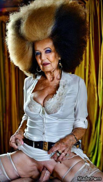 90 made woman looking at viewer full shot slutty wild afro AI porn - made.porn on pornintellect.com
