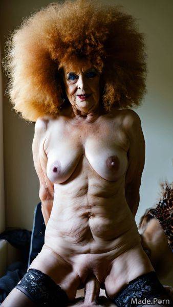 Wild afro caucasian 90 full shot multicolored hair made goth AI porn - made.porn on pornintellect.com