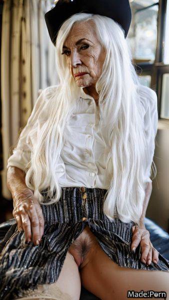 Woman caucasian slutty white hair 90 made harlequin AI porn - made.porn on pornintellect.com