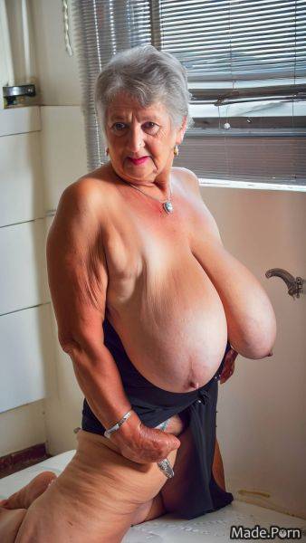 Short huge boobs goth babe caucasian vintage shiny skin AI porn - made.porn on pornintellect.com