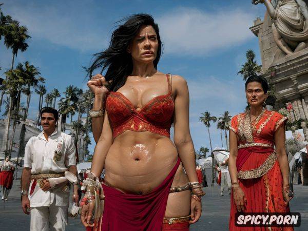 Ultra realistic ultra detailed real natural colors detailed anatomy expressive faces old scared tourist wife expose prolapsed uterus and visibly inflamed cervix protruding from pussy look at fierce drugged indian who probes her ass with his fist - spicy.porn - India on pornintellect.com