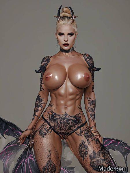 Bottomless tattoos full shot long hair blonde thighs demon tail AI porn - made.porn on pornintellect.com