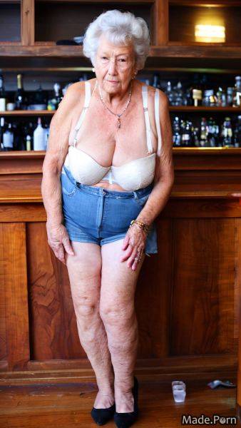 Daisy dukes flashing bar bangs hair serious emo high heels AI porn - made.porn on pornintellect.com