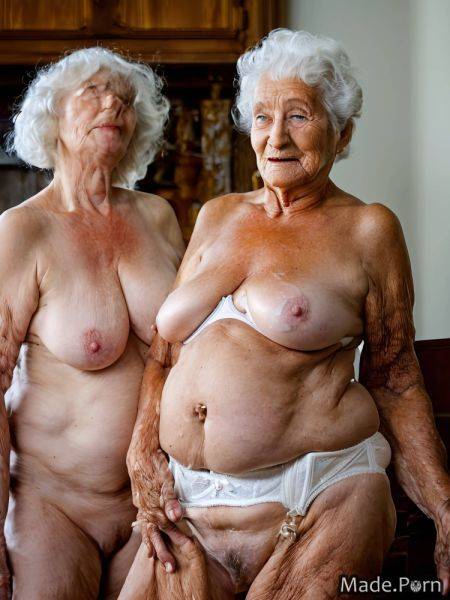 90 nude saggy tits white hair portrait spreading legs thick AI porn - made.porn on pornintellect.com