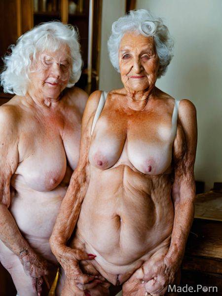 Portrait wife made white hair 90 nude spreading legs AI porn - made.porn on pornintellect.com