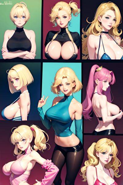 Anime Skinny Huge Boobs 80s Age Laughing Face Blonde Pixie Hair Style Light Skin Watercolor Changing Room Front View On Back Stockings 3666595971320421474 - AI Hentai - aihentai.co on pornintellect.com