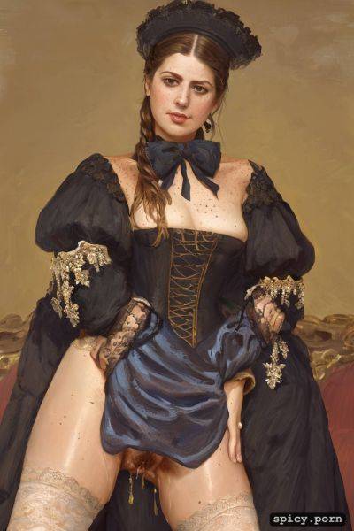 Big glossy innocent eyes indignant small shiny snub nose elaborate court dress - spicy.porn - Russia - France on pornintellect.com