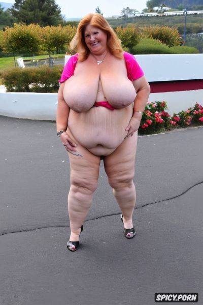 Parking lot nude thick thighs ginger hair tan lines squatting - spicy.porn on pornintellect.com
