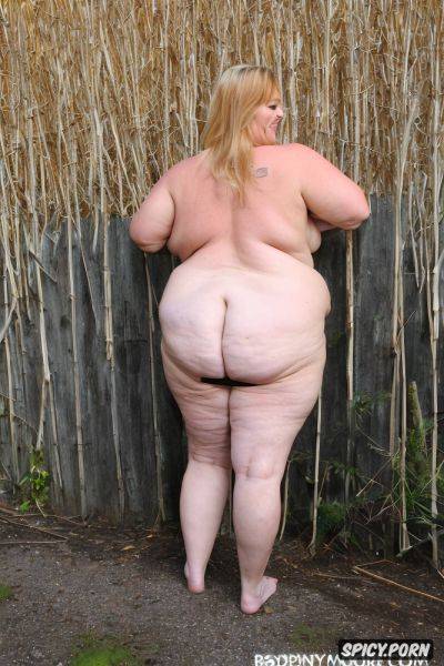 Obese very wide hips smiling flirty white woman blonde hair - spicy.porn on pornintellect.com