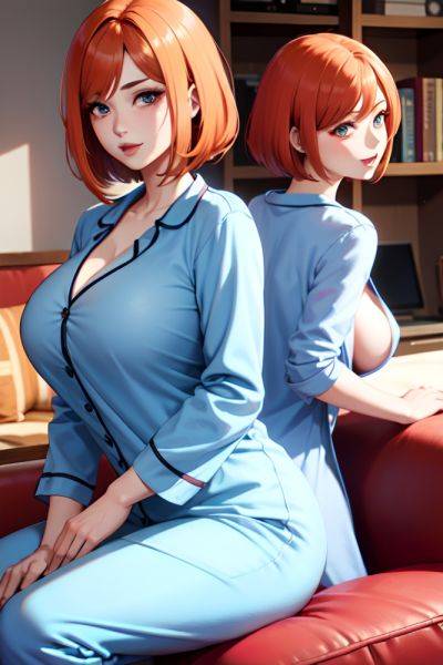 Anime Skinny Huge Boobs 40s Age Ahegao Face Ginger Bobcut Hair Style Light Skin Skin Detail (beta) Couch Back View Cooking Pajamas 3666754455615832625 - AI Hentai - aihentai.co on pornintellect.com