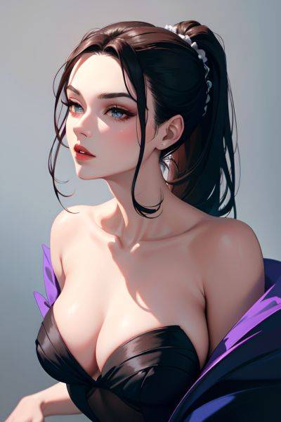 Anime Skinny Huge Boobs 30s Age Pouting Lips Face White Hair Bangs Hair Style Light Skin Illustration Tent Back View Sleeping Mini Skirt 3666793112097918410 - AI Hentai - aihentai.co on pornintellect.com