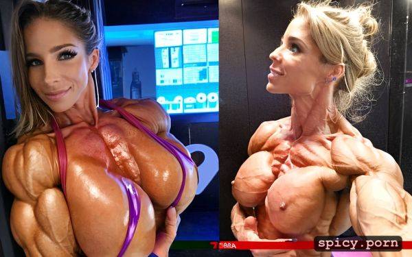 Sixpack abs sweaty big areolas shredded muscles female bodybuilder elsa pataky - spicy.porn on pornintellect.com