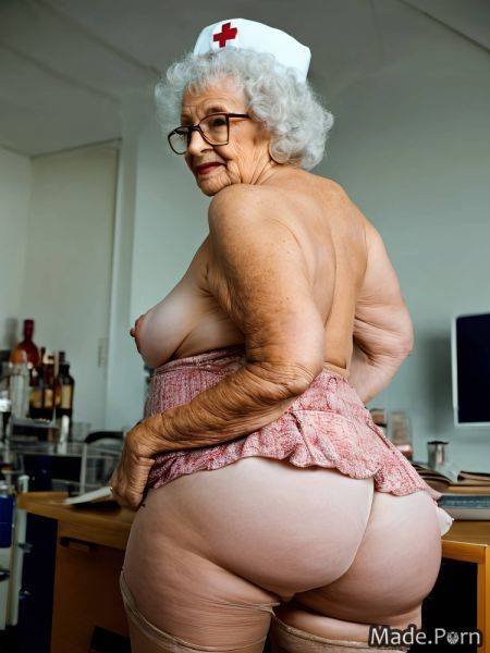 Ssbbw looking at viewer nude tall big ass glasses nurse AI porn - made.porn on pornintellect.com
