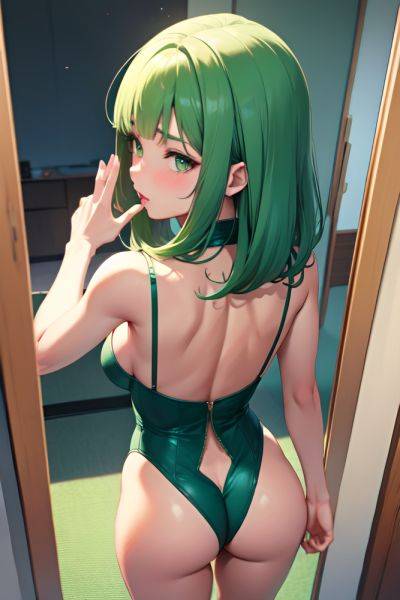 Anime Skinny Small Tits 30s Age Pouting Lips Face Green Hair Bangs Hair Style Light Skin Mirror Selfie Casino Back View Spreading Legs Teacher 3672378718011056123 - AI Hentai - aihentai.co on pornintellect.com