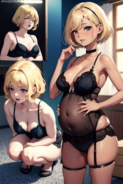 Anime Pregnant Small Tits 60s Age Orgasm Face Blonde Pixie Hair Style Dark Skin Crisp Anime Stage Side View Bending Over Lingerie 3672745937209188494 - AI Hentai - aihentai.co on pornintellect.com
