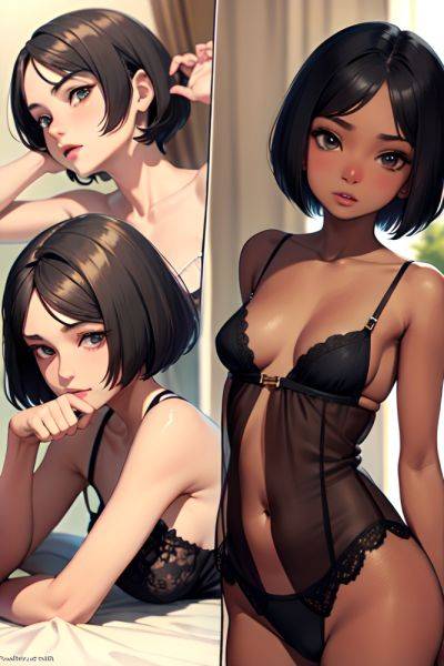 Anime Skinny Small Tits 40s Age Seductive Face Black Hair Bobcut Hair Style Dark Skin Dark Fantasy Desert Side View Cumshot Lingerie 3672819381638554946 - AI Hentai - aihentai.co on pornintellect.com