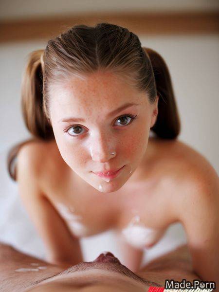 Woman fisheye gymnast harlequin ginger skinny mid-length hair AI porn - made.porn on pornintellect.com