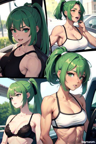 Anime Muscular Small Tits 70s Age Orgasm Face Green Hair Ponytail Hair Style Light Skin Black And White Car Front View Eating Bra 3673020385622991138 - AI Hentai - aihentai.co on pornintellect.com