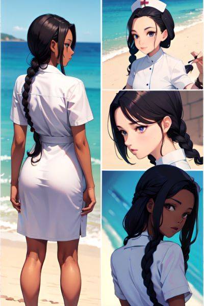 Anime Skinny Small Tits 40s Age Seductive Face Black Hair Braided Hair Style Dark Skin Warm Anime Yacht Back View On Back Nurse 3673051309875354838 - AI Hentai - aihentai.co on pornintellect.com